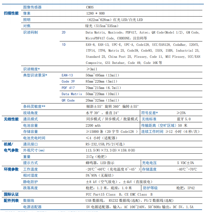 新大陆NLS-HR32-BT手持式条码扫描器