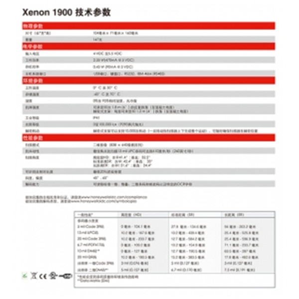  霍尼韦尔honeywell 1900 二维扫描枪