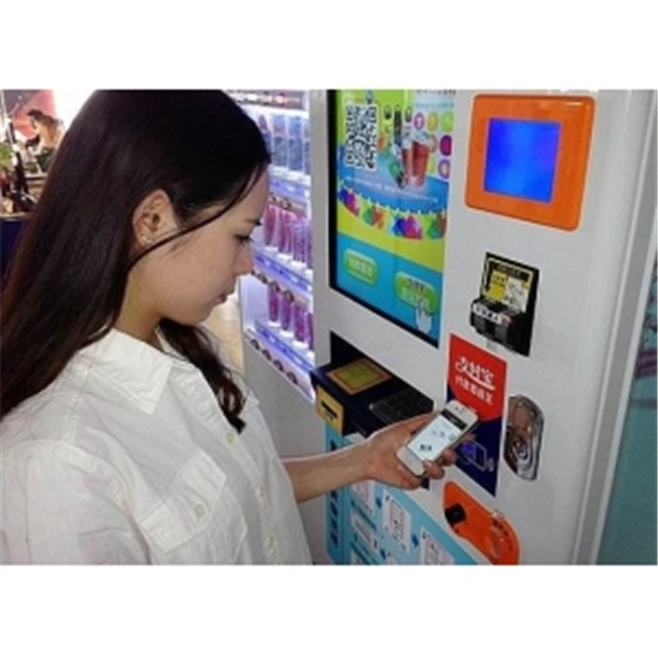 饮料自动贩卖机嵌入条码扫描模块实现手机扫码支付